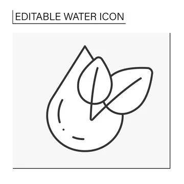 Drop line icon Stock Illustration