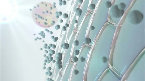 Drop a lotion or  or serum. Onto the skin to add moisture Stock Footage 167890899