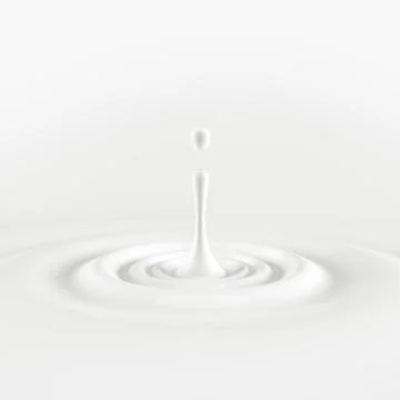 Drop of milk and rippling Illustrazione stock