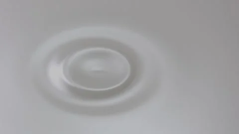 A drop of milk falls onto a flat and smooth surfaced milk volume Stock Footage 161525482
