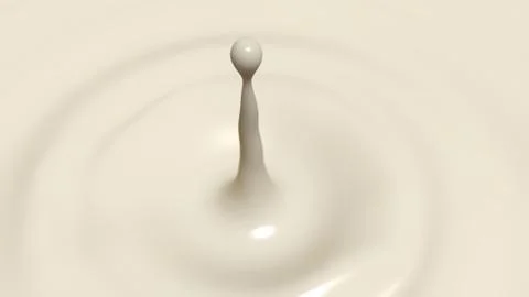 Drop of milk macro with the focus effect (drop 1) Stock Illustration