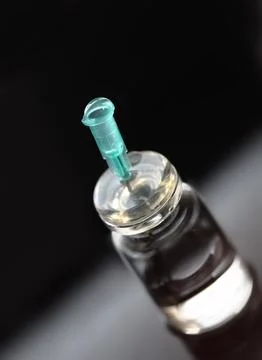 Drop, needle, vial Stock Photos