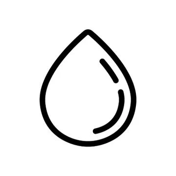 A drop of oil is an icon vector. Isolated contour symbol illustration 스톡 일러스트