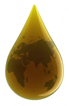 Drop of oil Stock Illustration