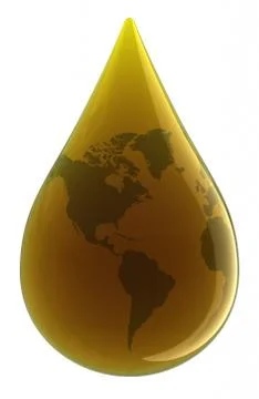 Drop of oil Stock Illustration