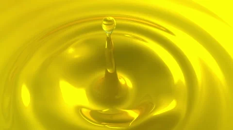 Drop of oil macro with the focus effect HD video (slow motion) Stock Footage 55352457