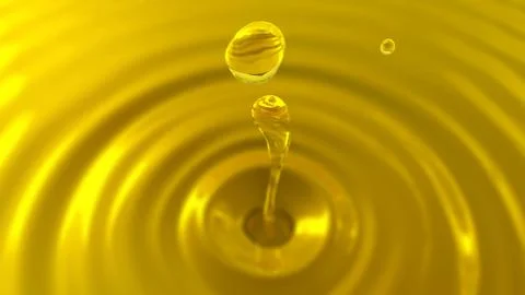 Drop of oil macro with the focus effect (drop 2) Stock Illustration