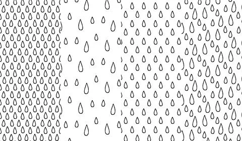 Drop oil pattern seamless repeat in cartoon style illustration. Doodle patt.. Stock Illustration