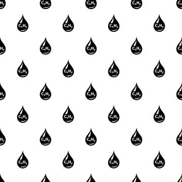 Drop oil pattern vector seamless Stock Illustration