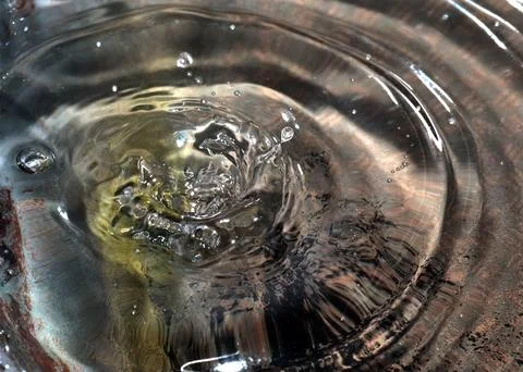 A drop of oil Stock Photos