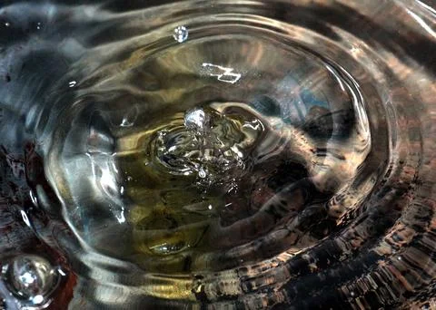 A drop of oil Stock Photos