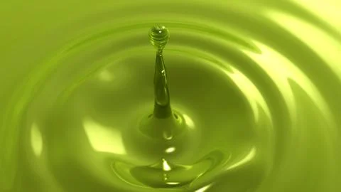 Drop of olive oil macro with the focus effect (drop 1) Stock Illustration