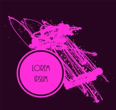 Drop paint blob design Stock Illustration