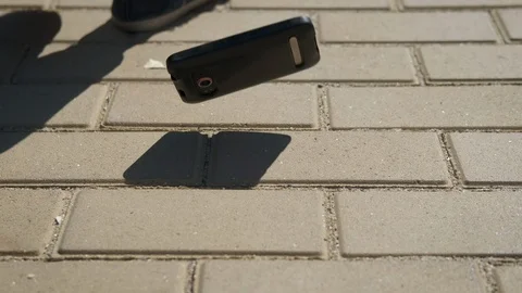 Drop the phone. Stock Footage 123419062