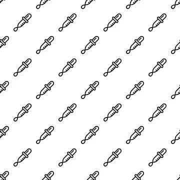 Drop pipette pattern seamless Stock Illustration