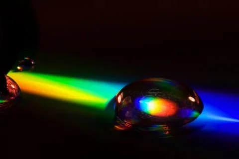 Drop in a plastic cd material Stock Photos