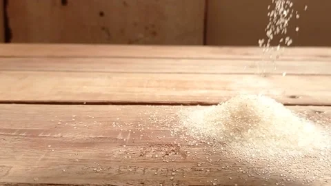 Drop the powdered sugar gently Stock Footage 139430299