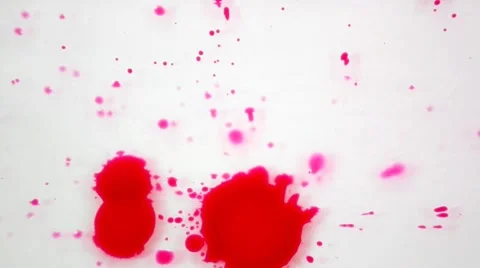 Drop Of Red Ink Stock-Footage 3677649