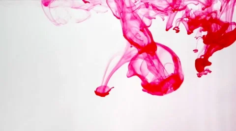 Drop Of Red Ink In Water 03 Stock-Footage 1070458