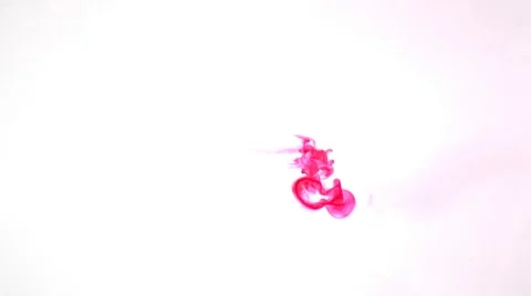 Drop Of  Red Ink In Water motion like smoke Vidéo 3404979