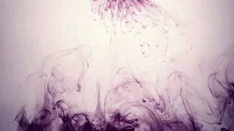 Drop Of  Red Ink In Water motion like smoke Stock-Footage 38500686