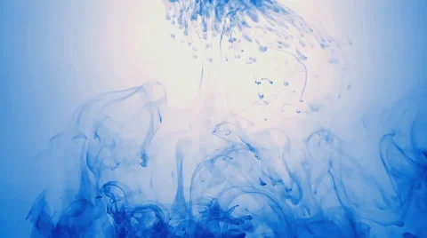 Drop Of  Red Ink In Water motion like smoke Stock-Footage 38500778