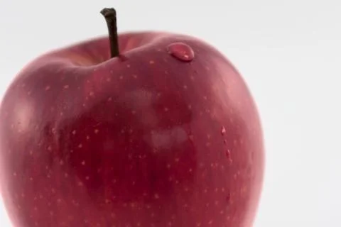 The drop on the red one Stock Photos