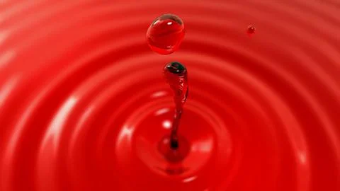 Drop of red wine macro with the focus effect (drop 2) Stock Illustration