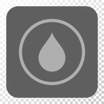 Drop Rounded Square Button Illustrazione stock
