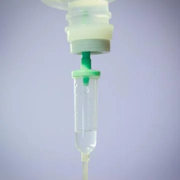 Drop of saline solution Stock Photos