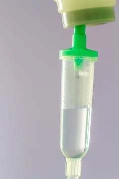 Drop of saline solution Stock Photos