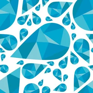 Drop seamless pattern Stock Illustration