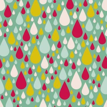 Drop seamless pattern Stock Illustration