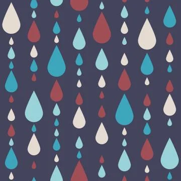 Drop seamless pattern Stock Illustration