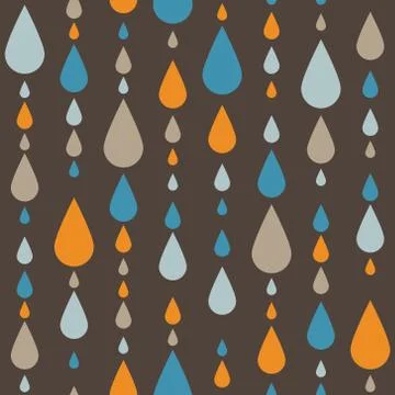 Drop seamless pattern Stock Illustration
