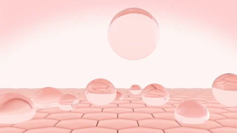 Drop of serum pass through the skin cell layer. skin care concept. Stock Footage 142561568