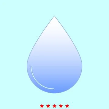 Drop  set  it is color icon . Stock Illustration