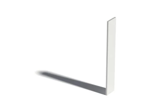 Drop shadow font. Letter I. 3D Ilustração Stock