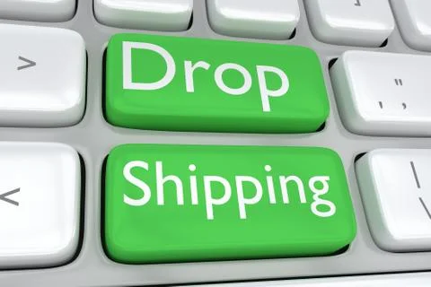 Drop Shipping concept Illustrazione stock