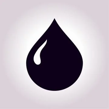 Drop sign symbol Stock Illustration