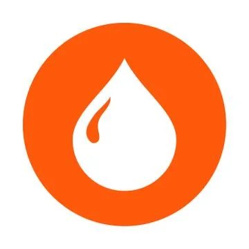 Drop sign symbol. Stock Illustration