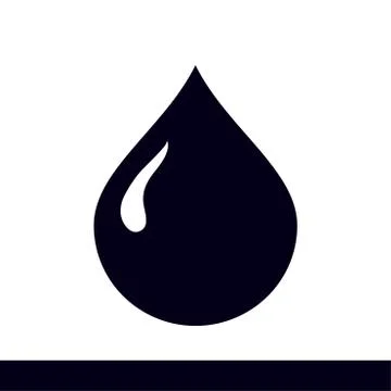 Drop sign symbol. Stock Illustration