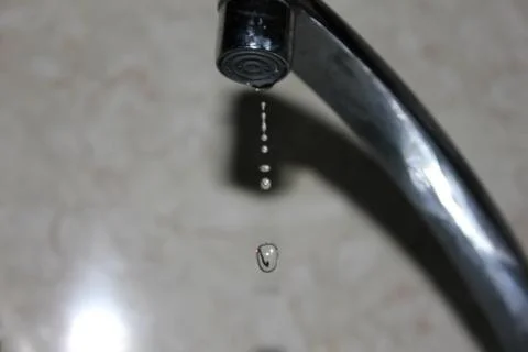 Drop from Sink Foto stock