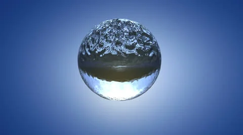 Drop in sphere2 Stock Footage 24615673