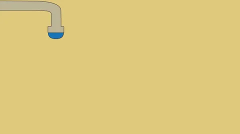 Drop from the tap runs Stock Footage 35900325