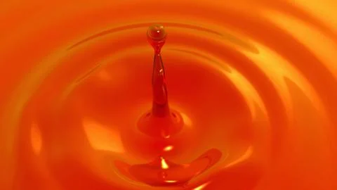 Drop of tea macro with the focus effect (drop 1) Stock Illustration