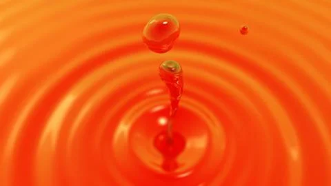 Drop of tea macro with the focus effect (drop 2) Stock Illustration