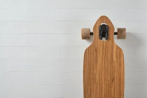 Drop through pintail longboard Stock Photos