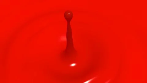 Drop of tomato juice macro with the focus effect (drop) Stock Illustration