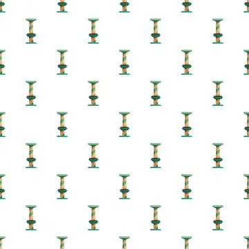 Drop tower ride seamless repeating pattern background イラスト素材